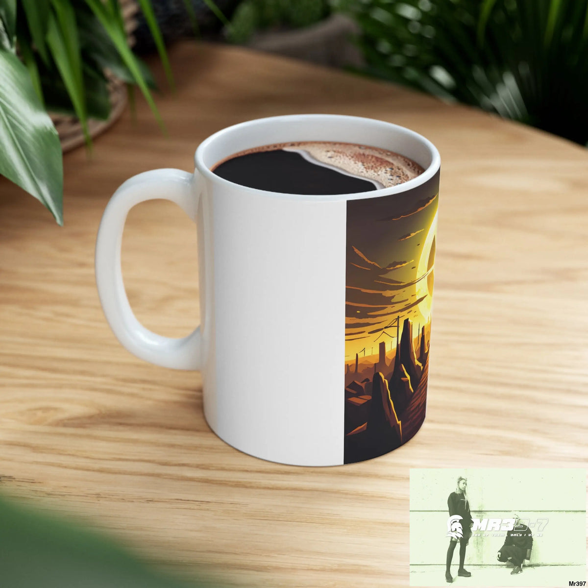 AI Radiation mash up Ceramic Mug 11oz 11oz Mug