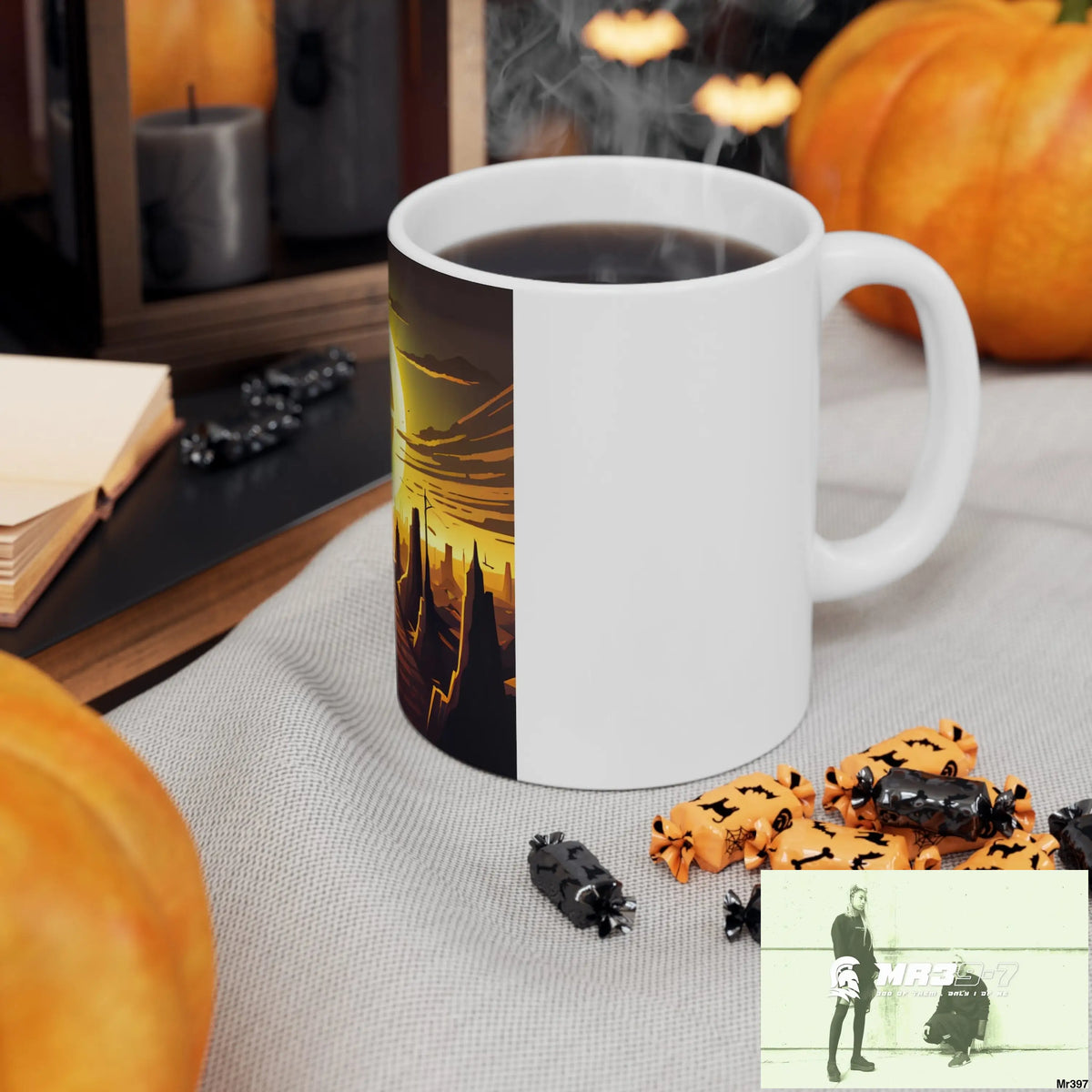 AI Radiation mash up Ceramic Mug 11oz 11oz Mug