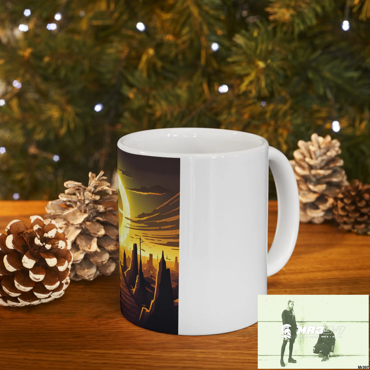 AI Radiation mash up Ceramic Mug 11oz 11oz Mug