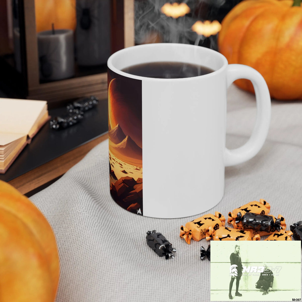 AI Radiation mash up Ceramic Mug 11oz 11oz Mug