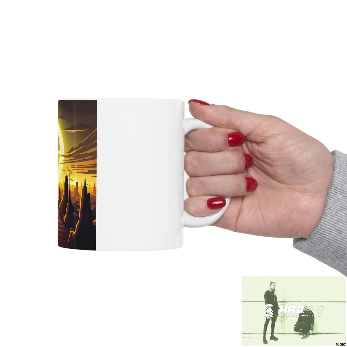 AI Radiation mash up Ceramic Mug 11oz 11oz Mug