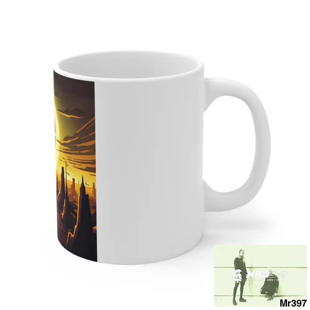 AI Radiation mash up Ceramic Mug 11oz 11oz Mug
