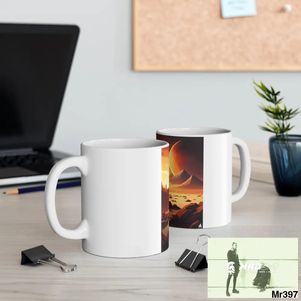 AI Radiation mash up Ceramic Mug 11oz 11oz Mug
