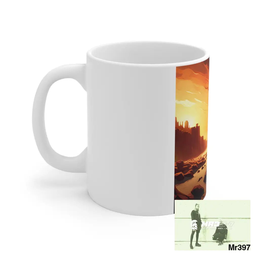 AI Radiation mash up Ceramic Mug 11oz 11oz Mug