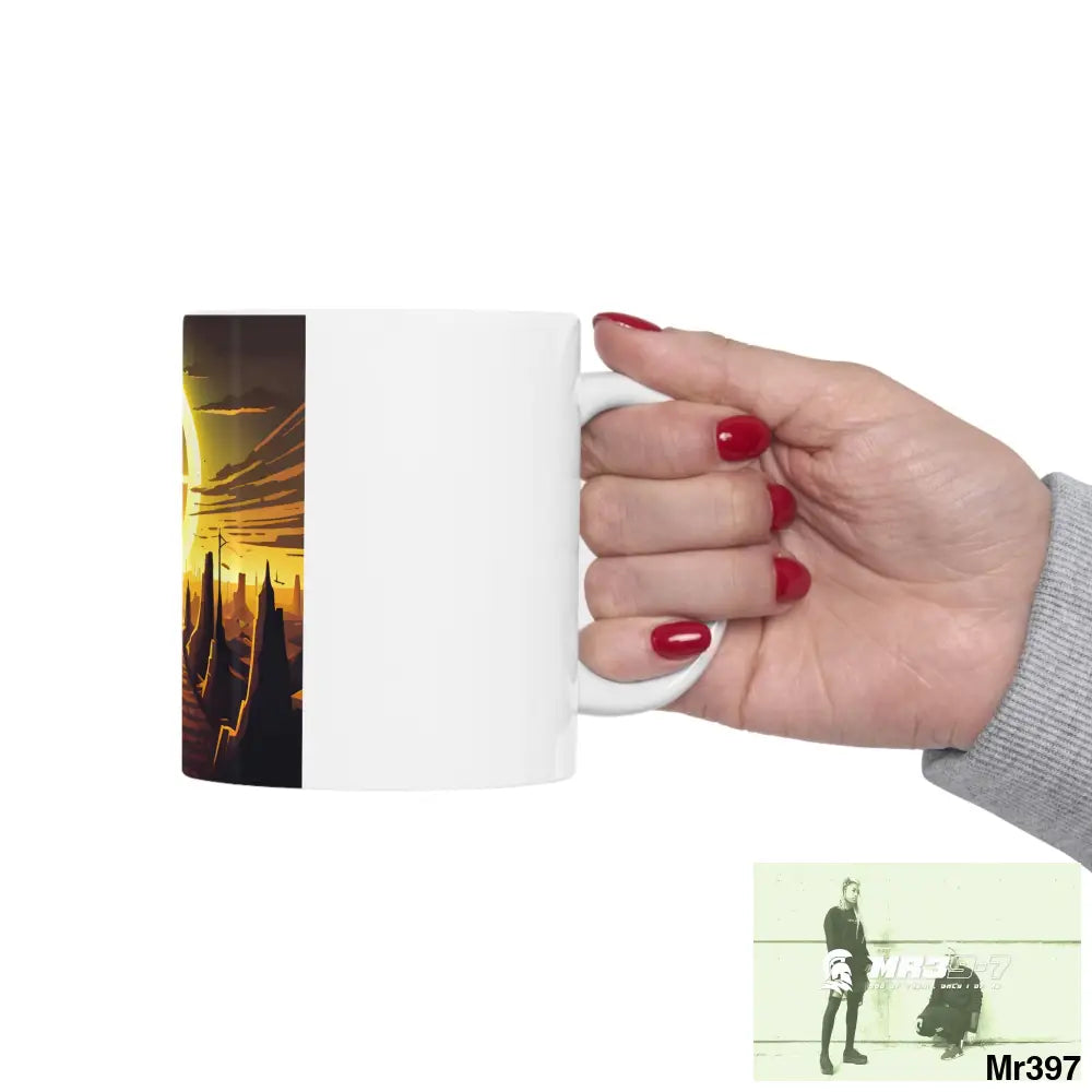 AI Radiation mash up Ceramic Mug 11oz 11oz Mug