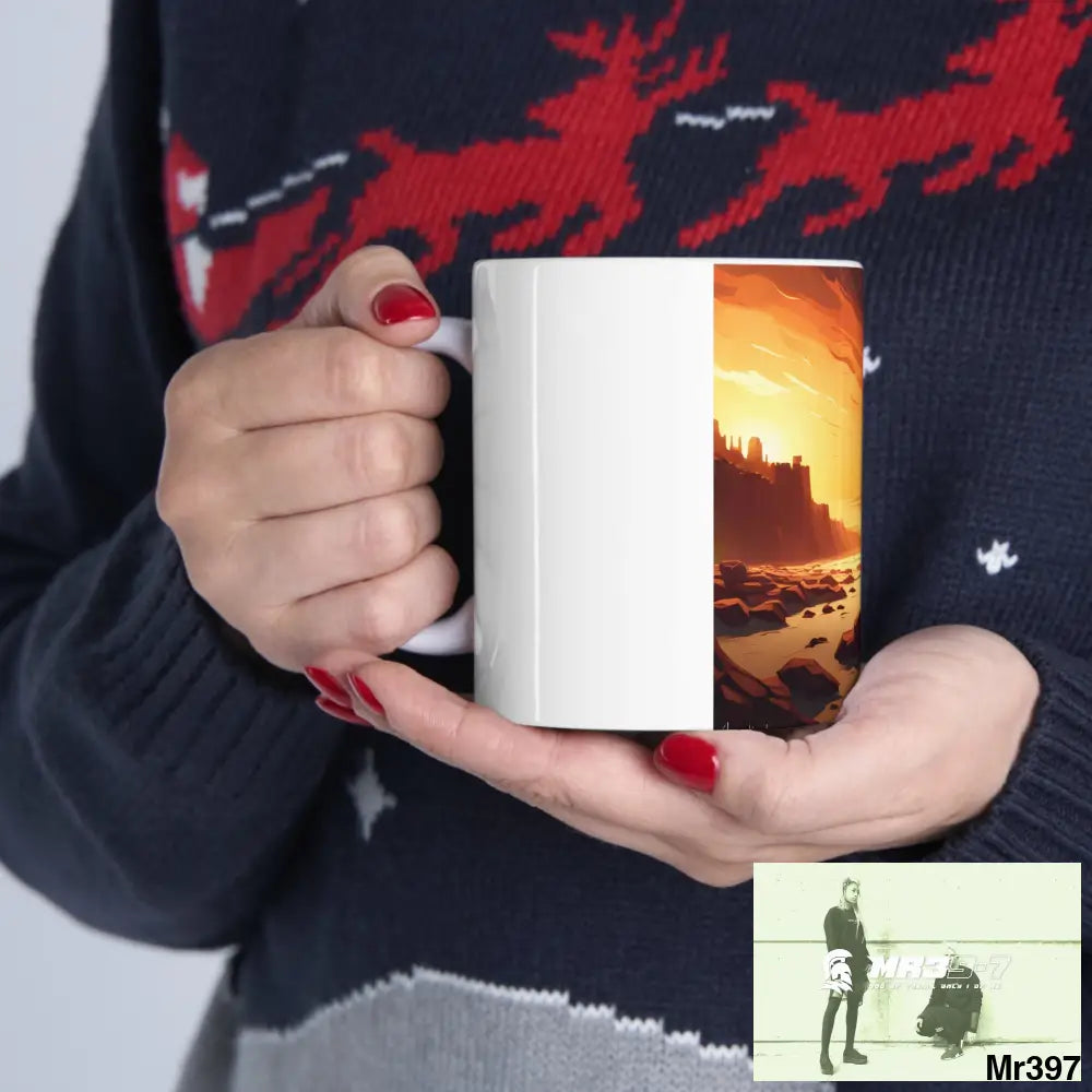 AI Radiation mash up Ceramic Mug 11oz 11oz Mug