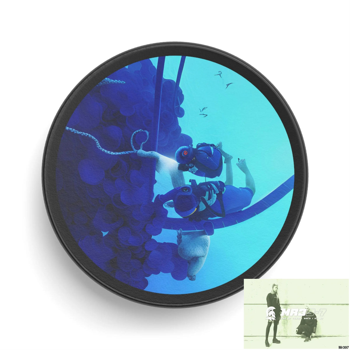 AI Scuba Vigilante Dive Dahab Theme Hockey Puck 3’’ Accessories