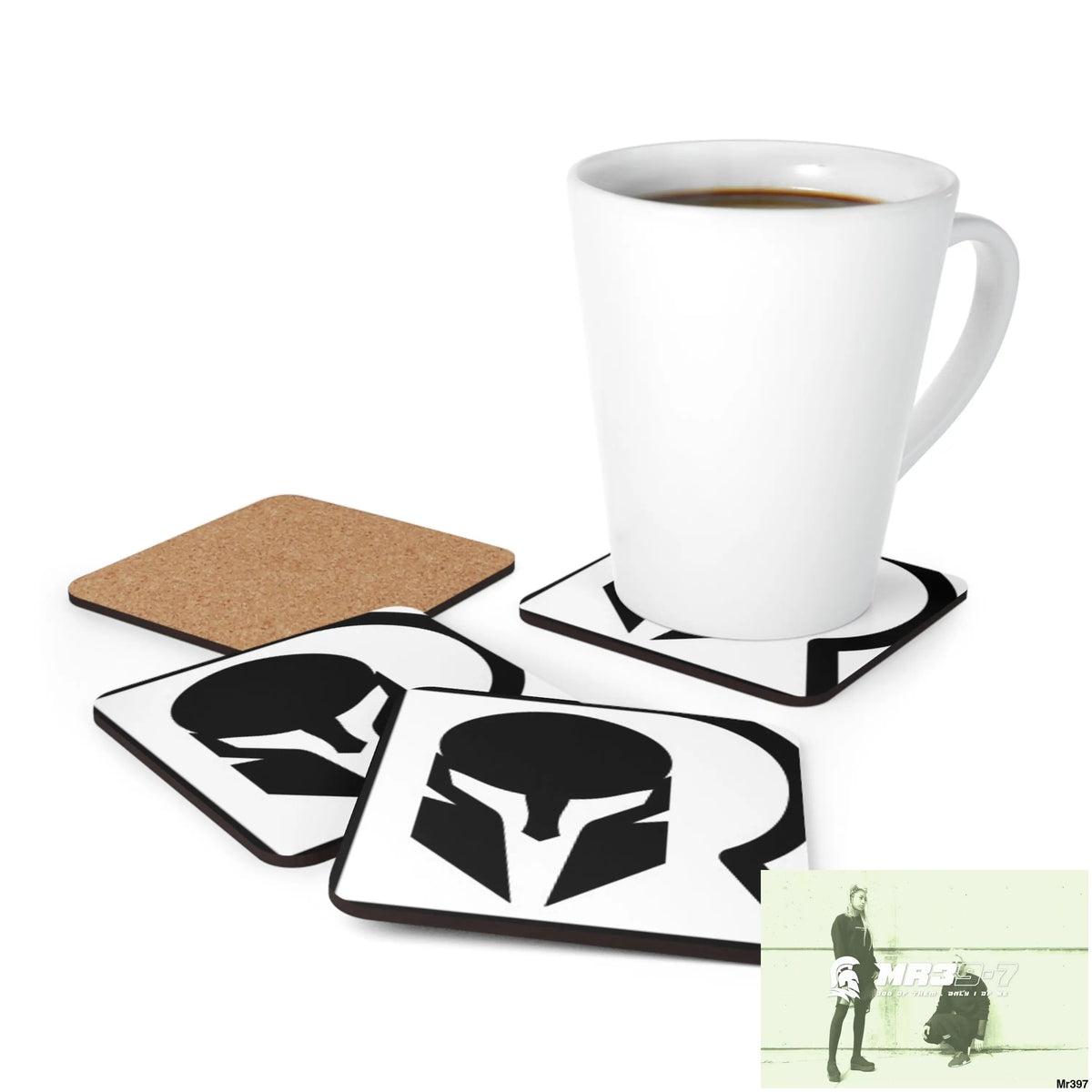 AI Sparta theme Corkwood Coaster Set Cork / 3.75’’ × 3.75’’ / Square Home Decor