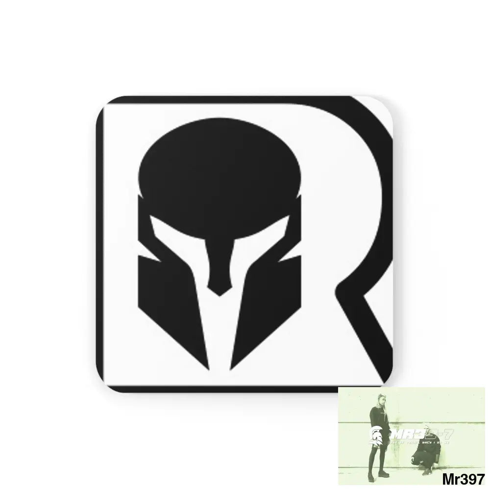 AI Sparta theme Corkwood Coaster Set Cork / 3.75’’ × 3.75’’ / Square Home Decor