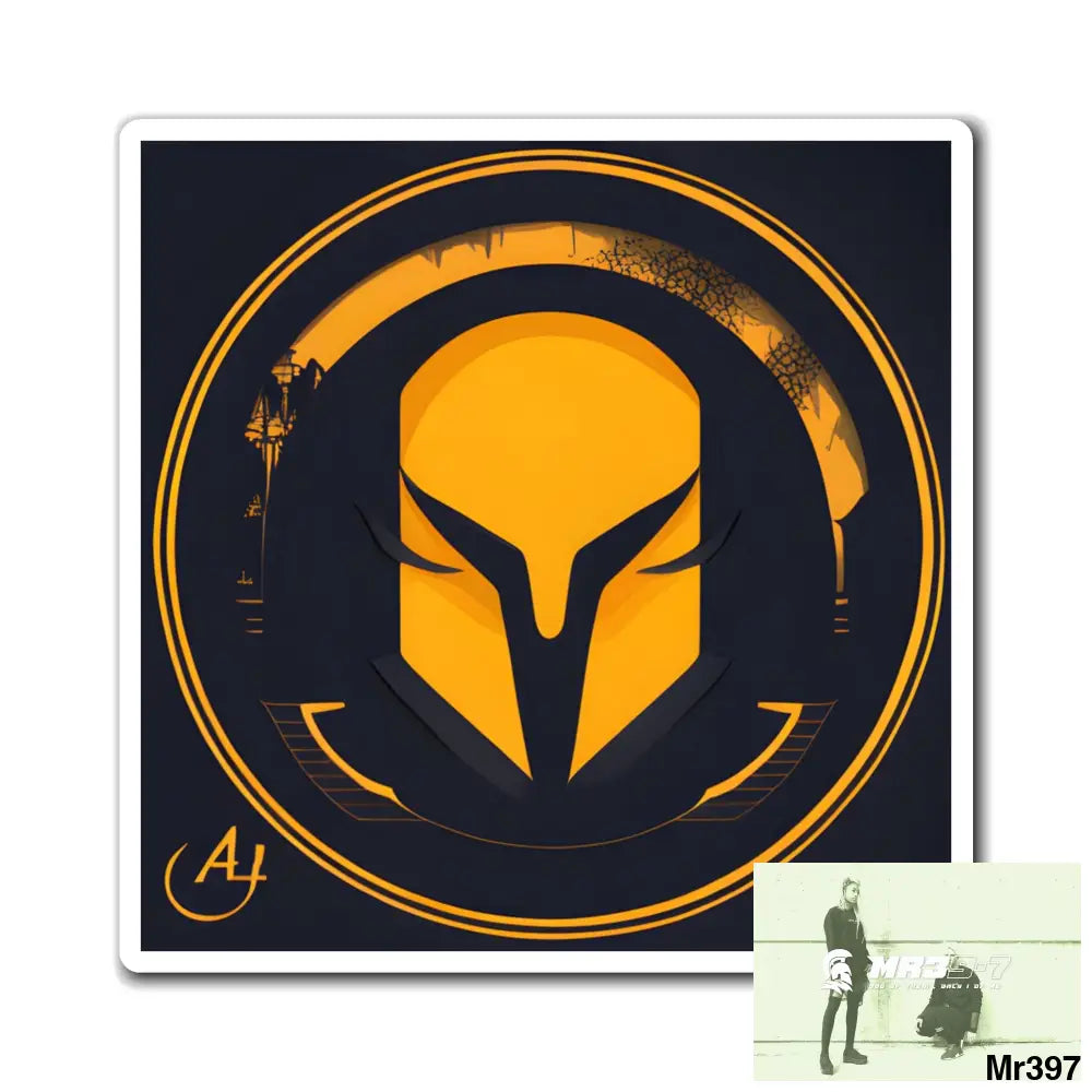 AI Sparta theme Magnet 3’’ × 3’’ Paper products