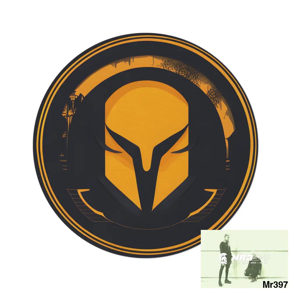 AI Sparta theme Round Rug 60’’ × 60’’ Home Decor