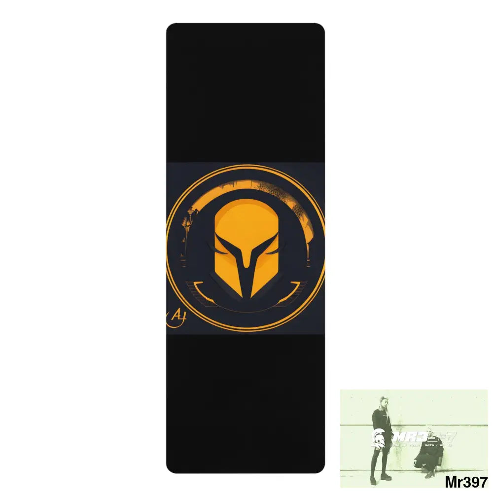 AI Sparta theme Rubber Yoga Mat 24” x 68” Home Decor