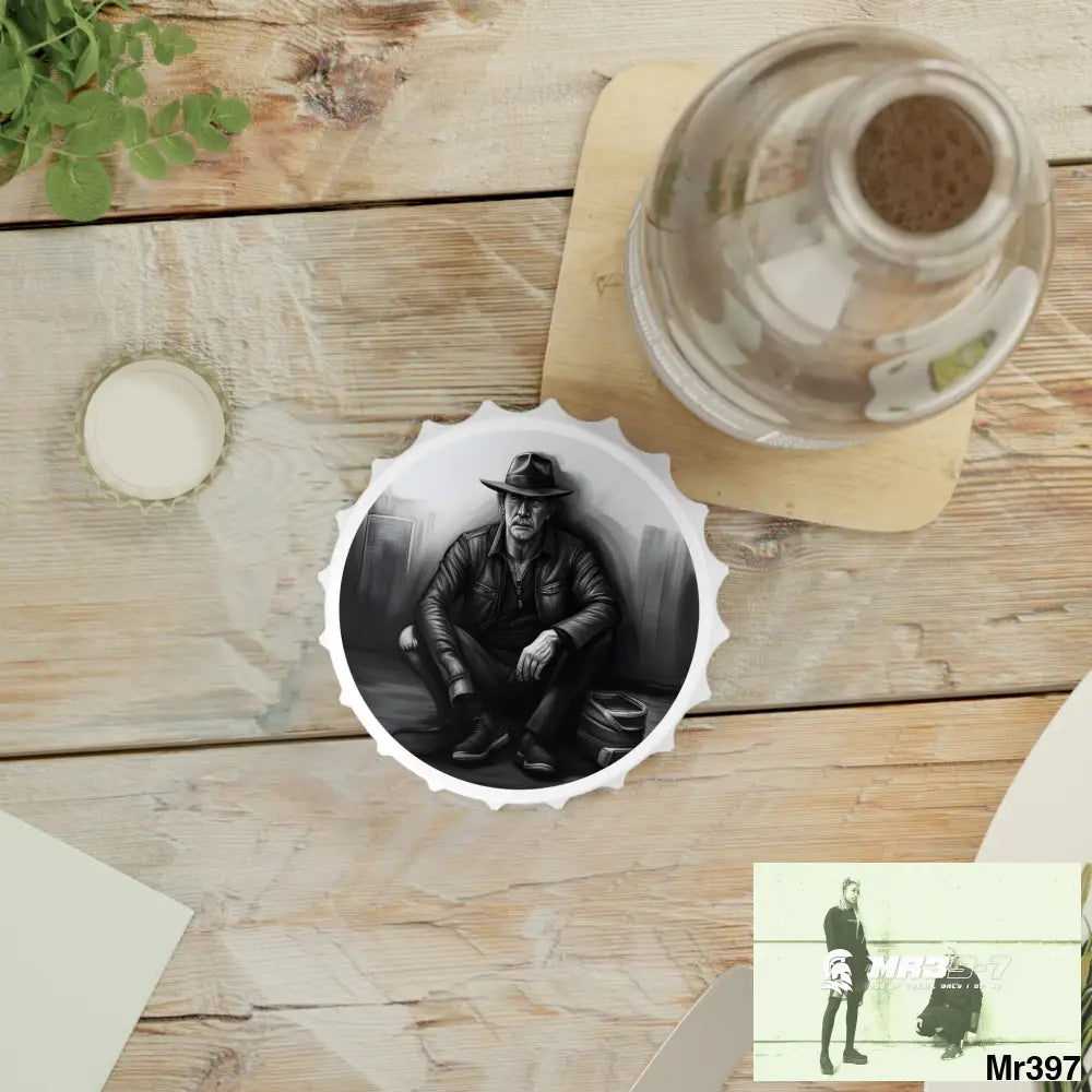 AI Themed Magnetic Bottle Opener One size / White Accessories