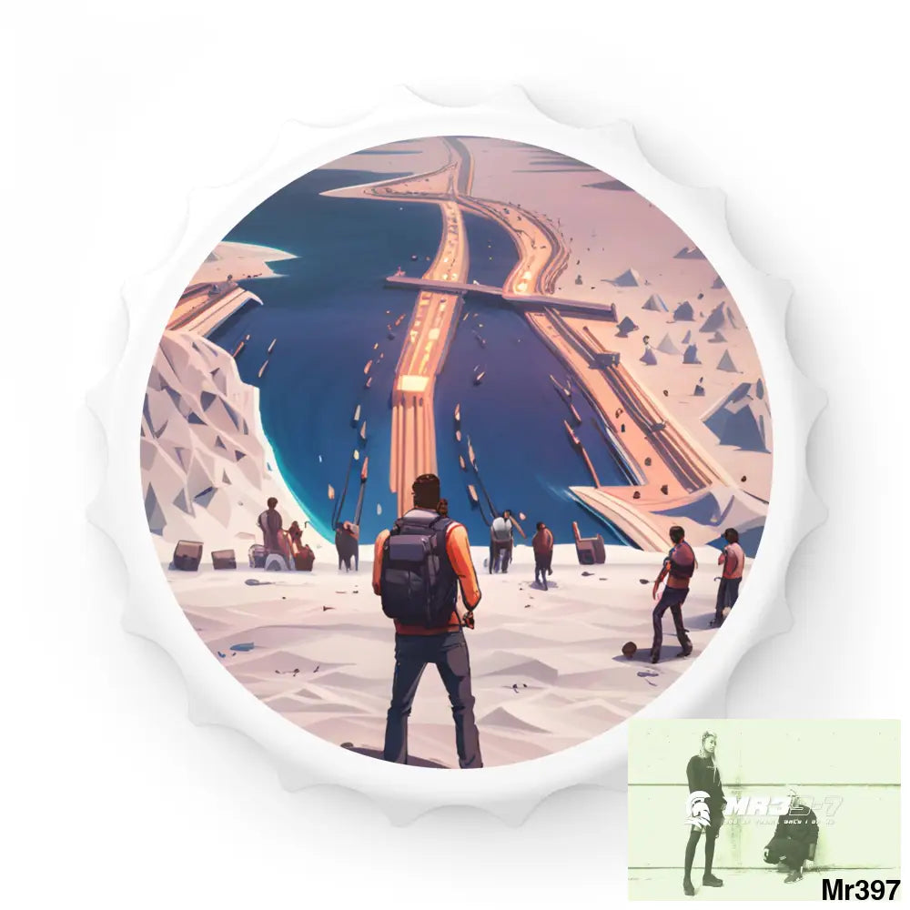 AI Themed Vigilante NE Africa Magnetic Bottle Opener One size / White Accessories