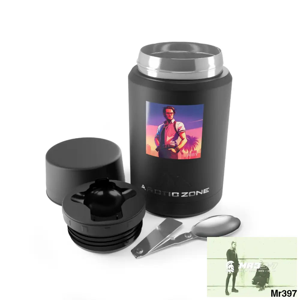 AI Vice themed Vigilante Titan Copper Insulated Food Storage 16.9oz / Black Accessories