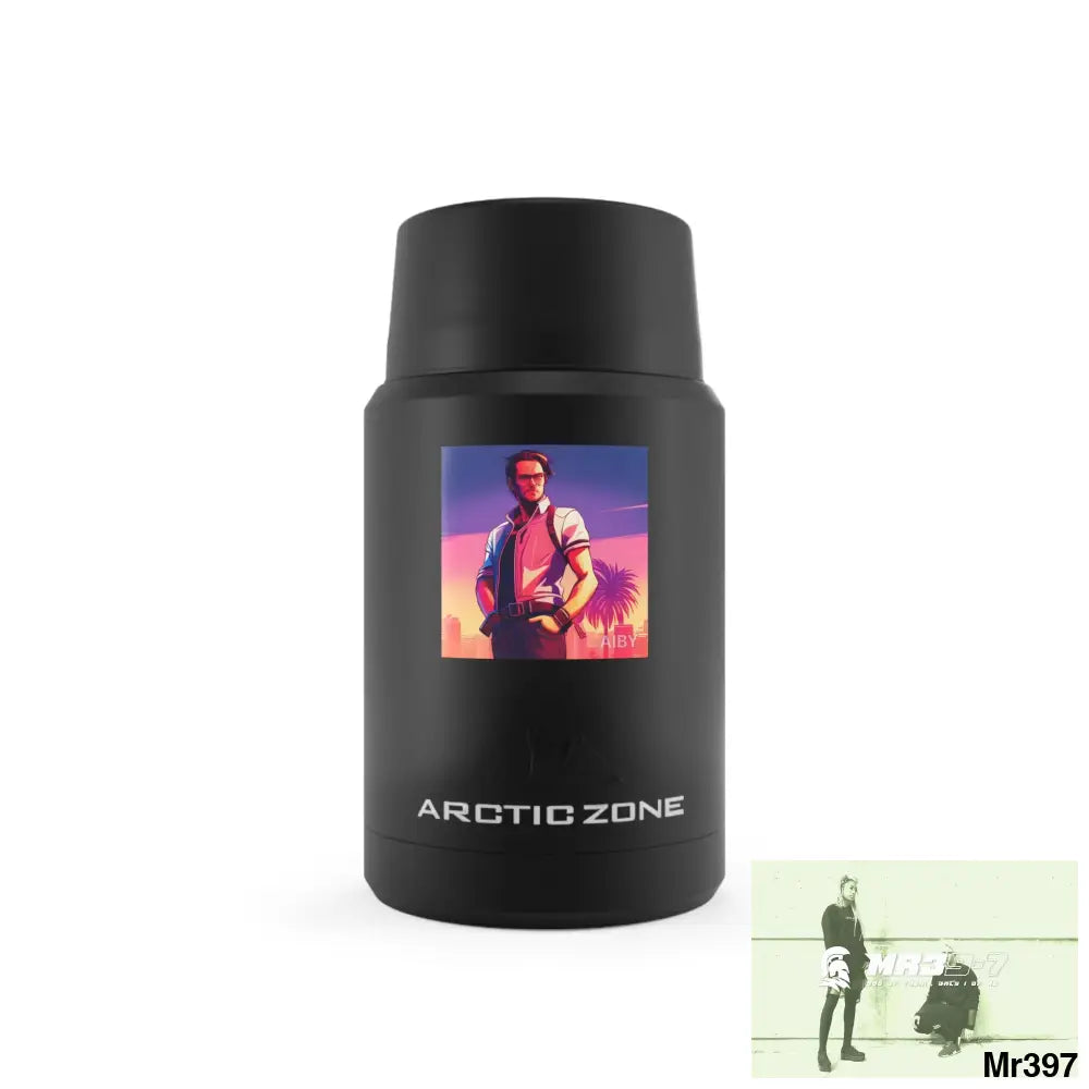 AI Vice themed Vigilante Titan Copper Insulated Food Storage 16.9oz / Black Accessories