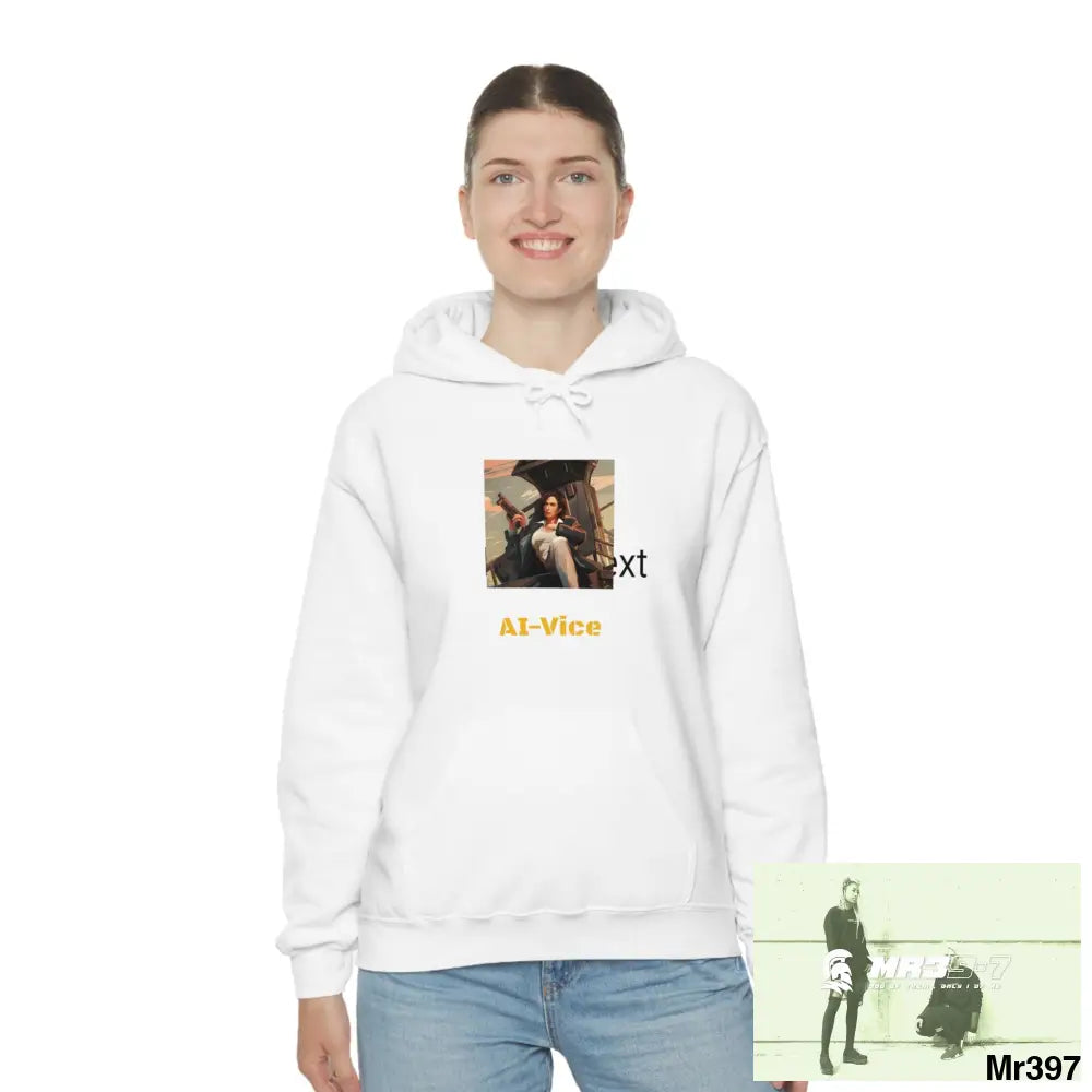 AI VIce Vigilante theme Heavy Blend™ Hooded Sweatshirt Hoodie