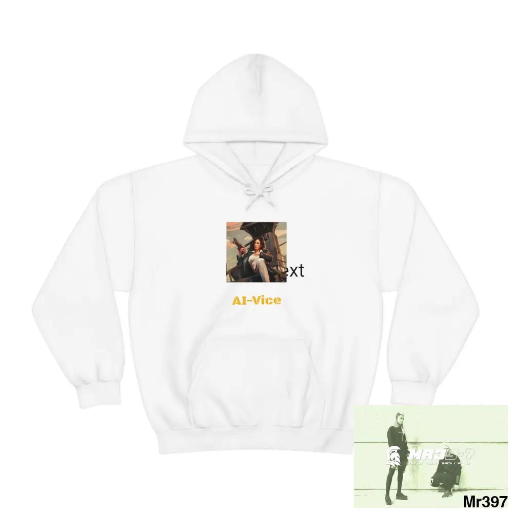 AI VIce Vigilante theme Heavy Blend™ Hooded Sweatshirt Hoodie