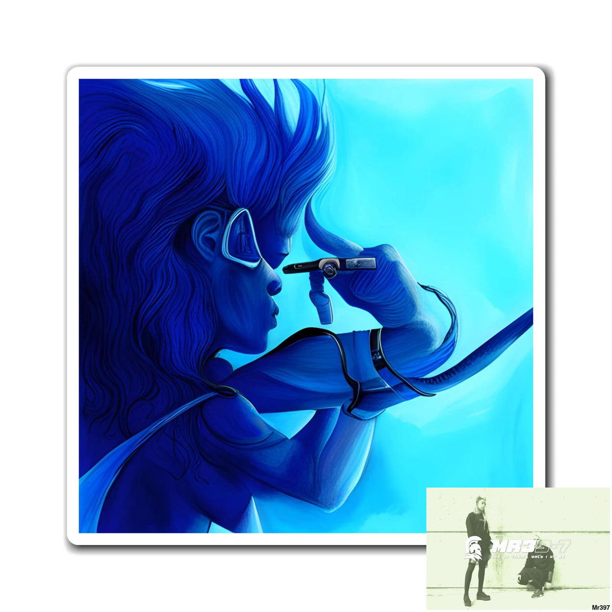 AI- Vigilant Vice Scuba dive Dahab theme Magnet 6’’ × 6’’ Paper products
