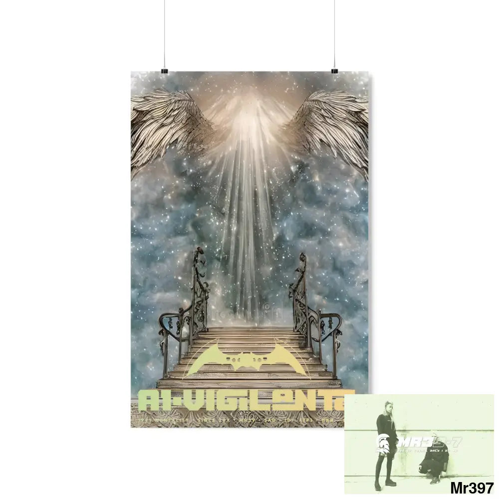 AI Vigilante stairway to heaven. Matte Vertical Posters 20″ x 30″ / Matte Poster