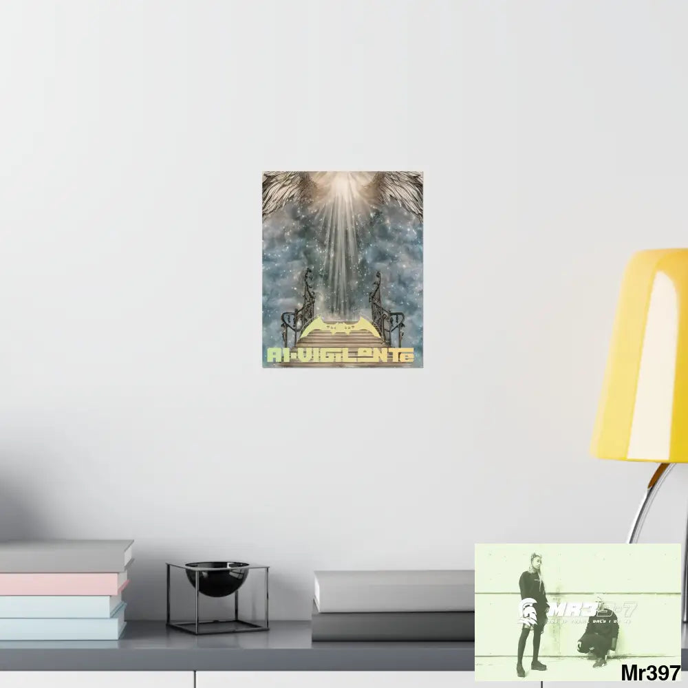 AI Vigilante stairway to heaven. Matte Vertical Posters Poster