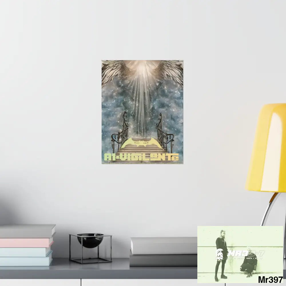 AI Vigilante stairway to heaven. Matte Vertical Posters Poster