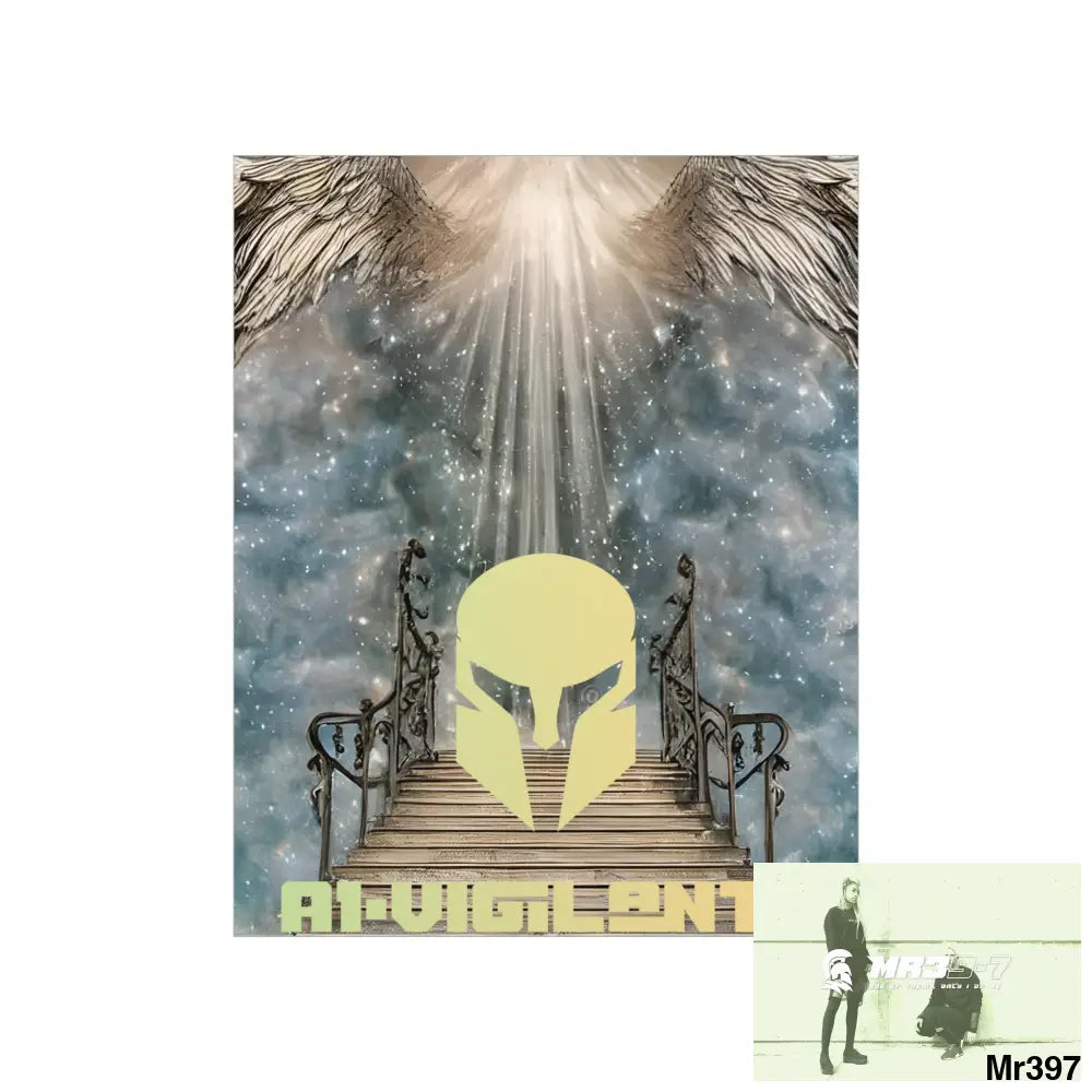 AI Vigilante stairway to heaven. Matte Vertical Posters Poster