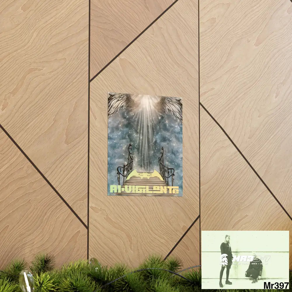 AI Vigilante stairway to heaven. Matte Vertical Posters Poster