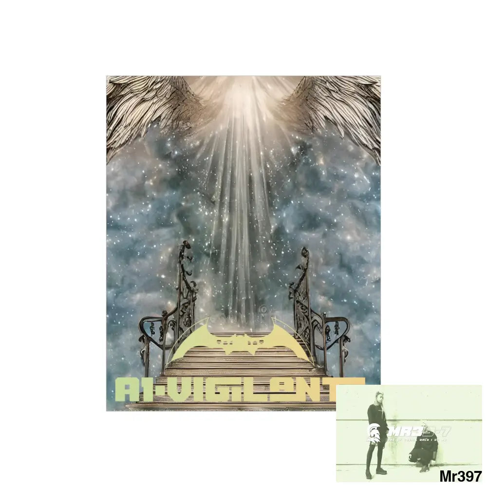 AI Vigilante stairway to heaven. Matte Vertical Posters Poster