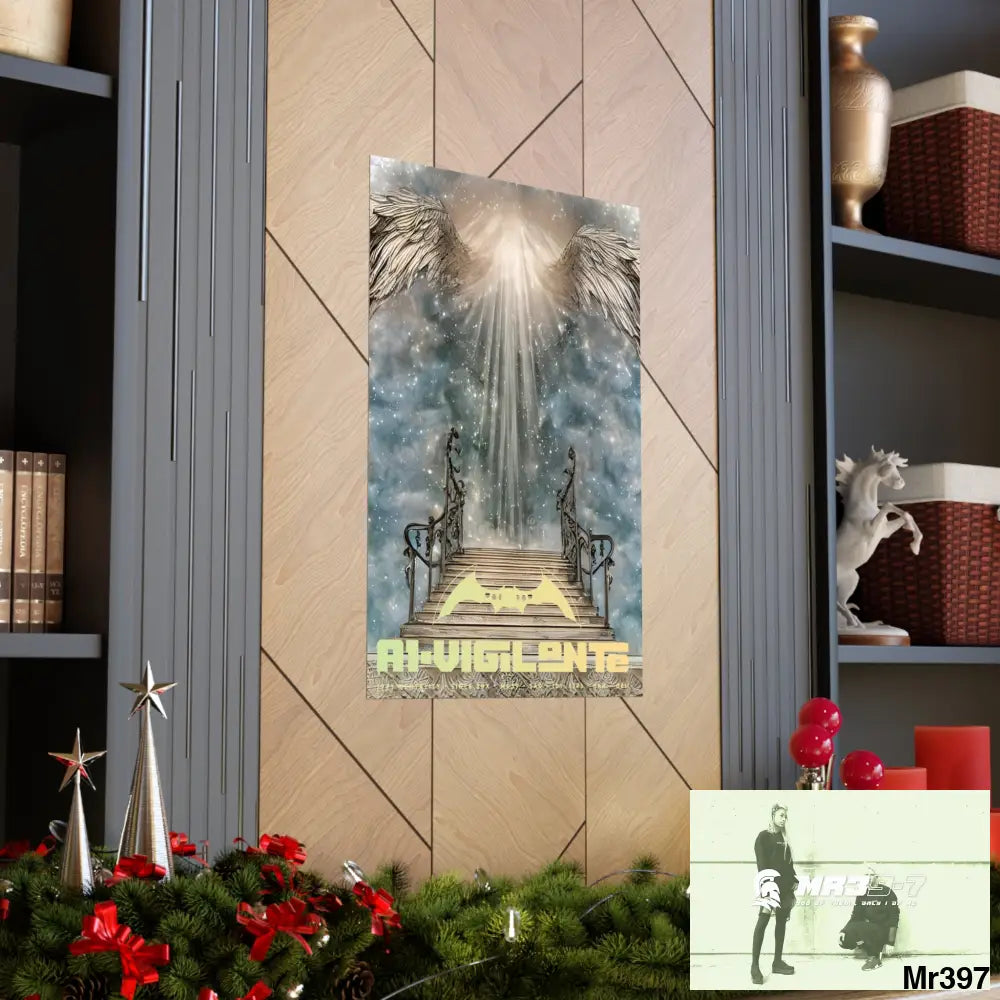 AI Vigilante stairway to heaven. Matte Vertical Posters Poster