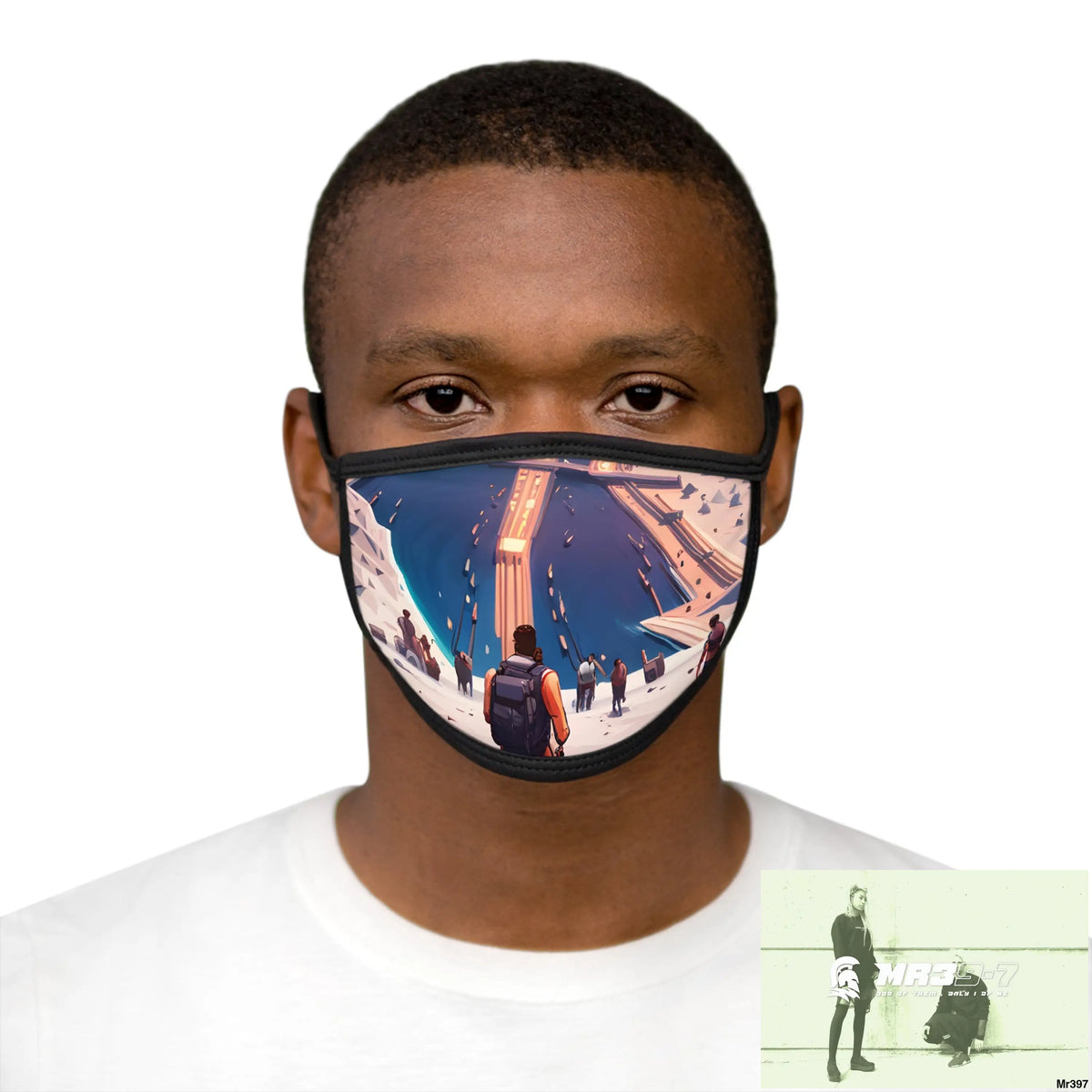 AI Vigilante threat theme Heading back to Kenya Mixed-Fabric Face Mask One size Accessories