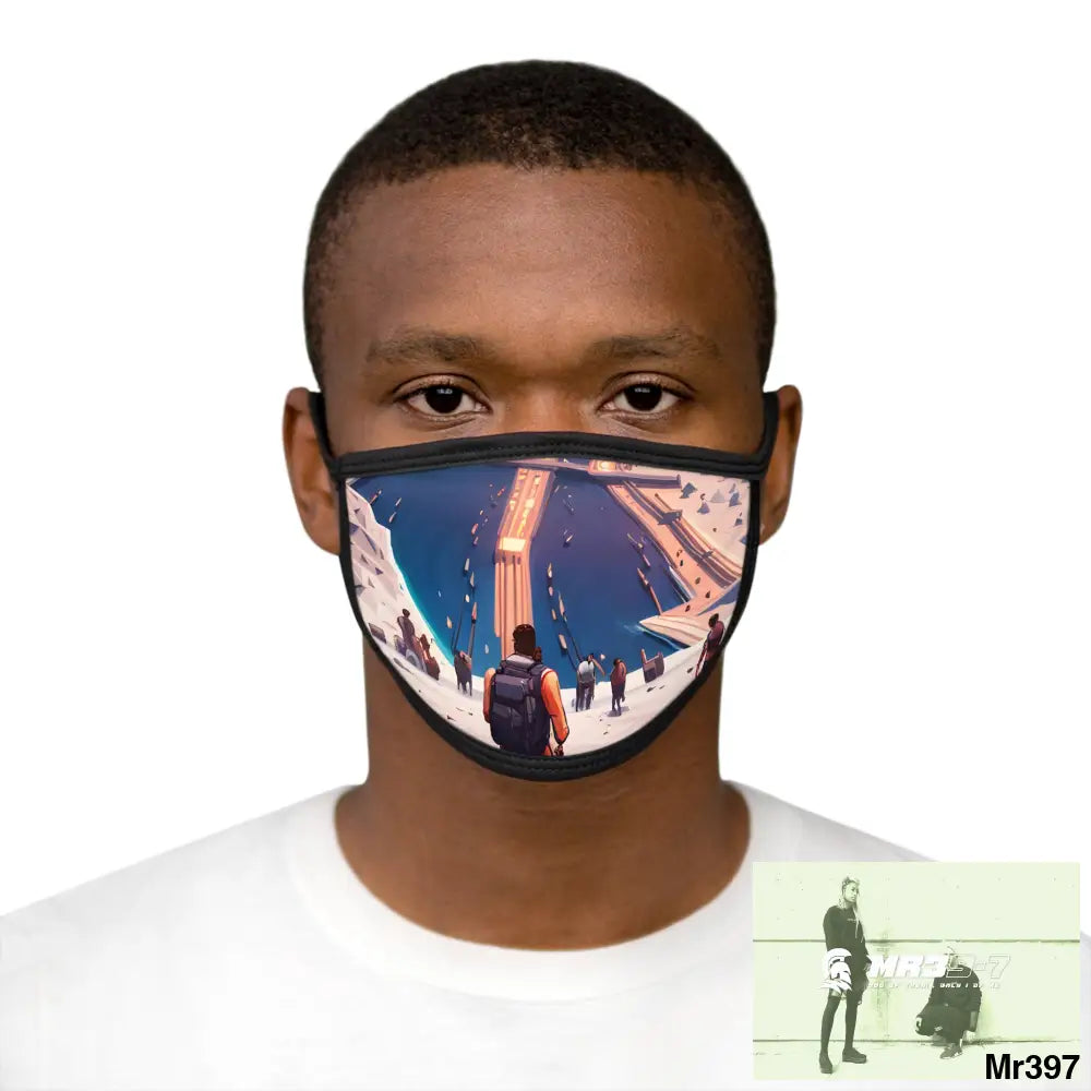 AI Vigilante threat theme Heading back to Kenya Mixed-Fabric Face Mask One size Accessories