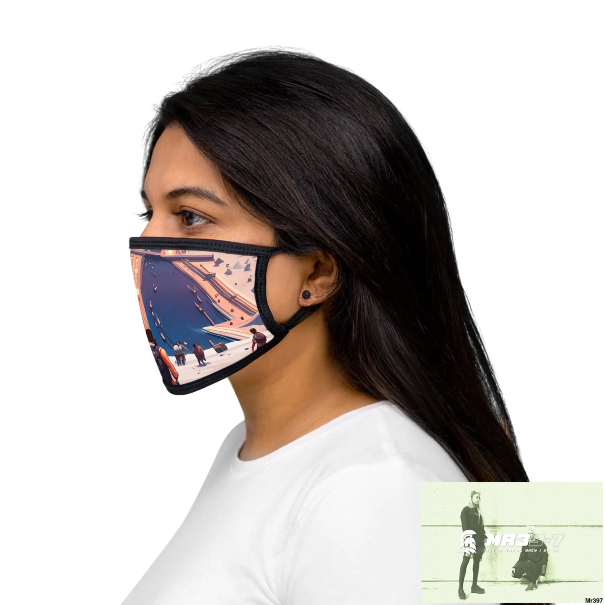 AI Vigilante threat theme Heading back to Kenya Mixed-Fabric Face Mask One size Accessories