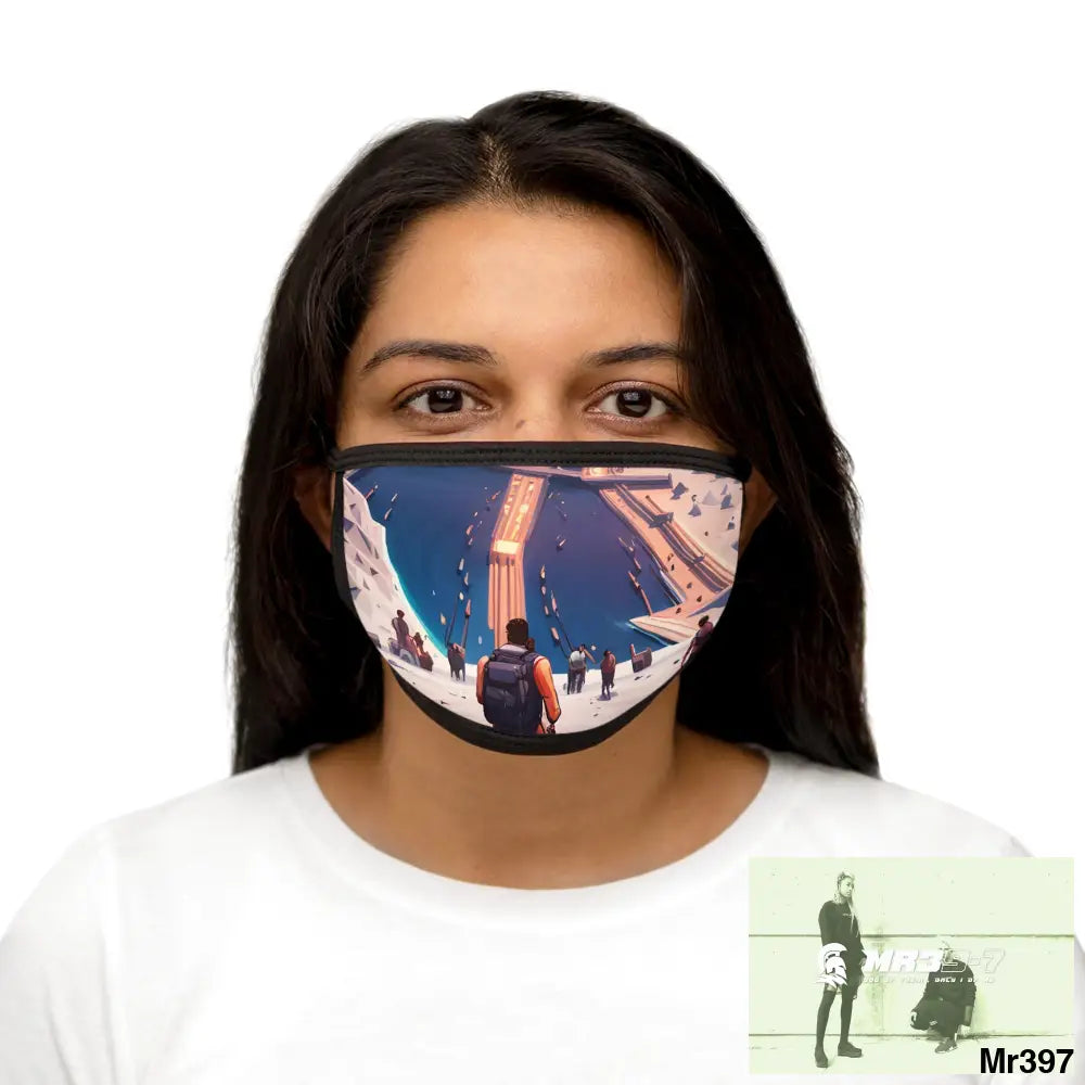 AI Vigilante threat theme Heading back to Kenya Mixed-Fabric Face Mask One size Accessories