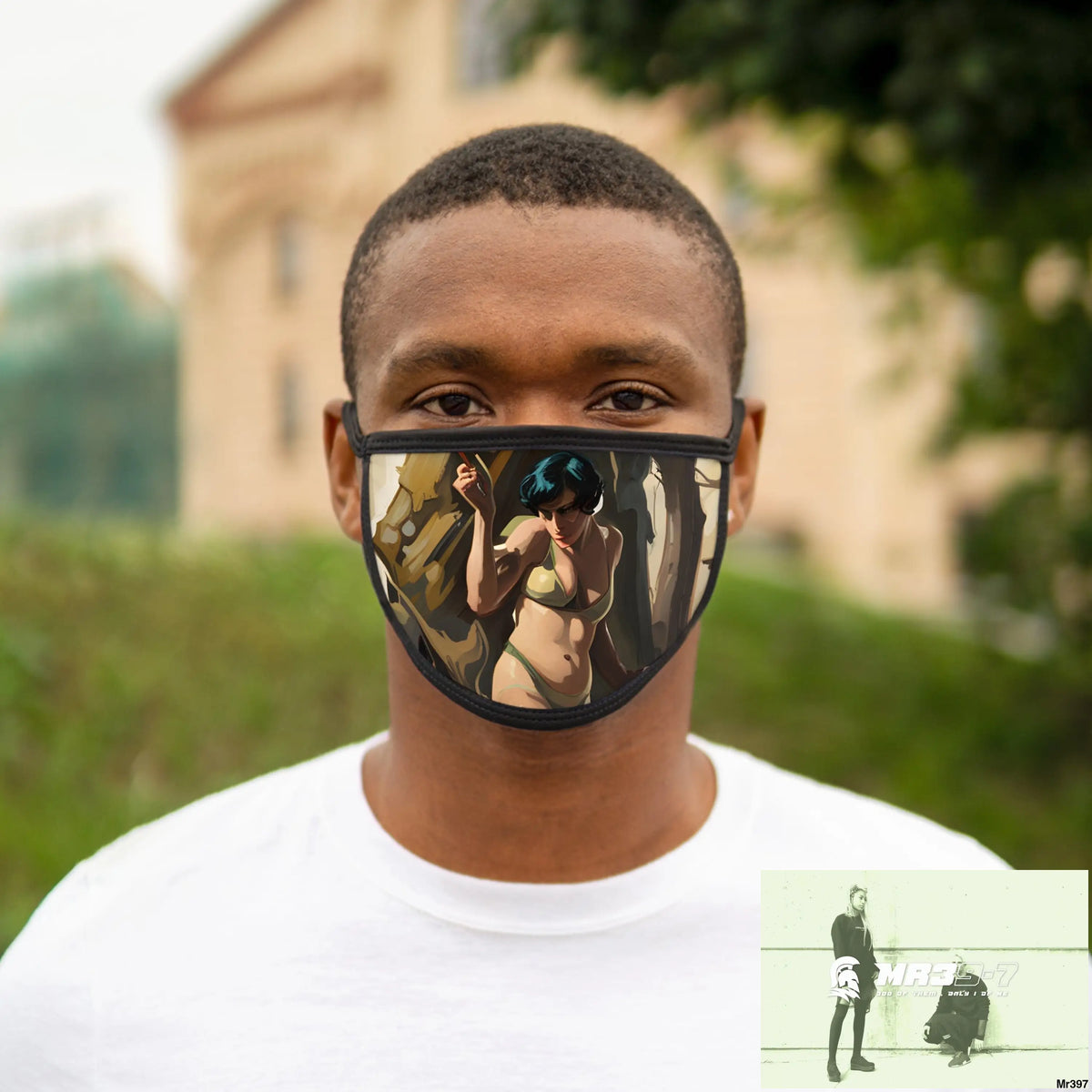 AI Vigilante threat theme Mixed-Fabric Face Mask One size Accessories