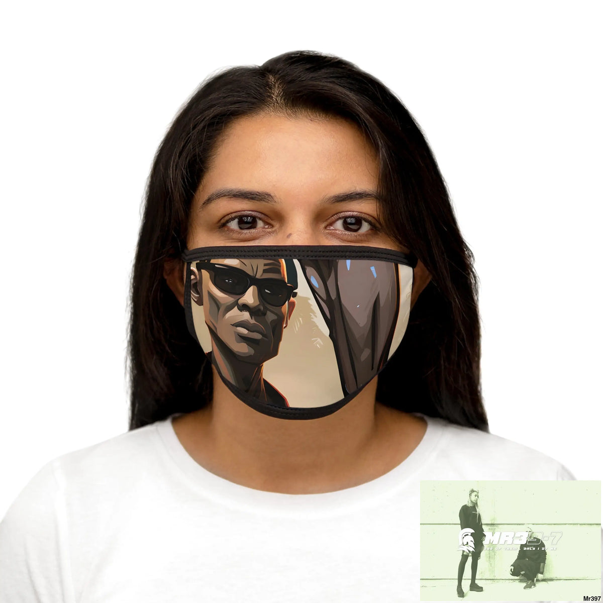 AI Vigilante threat theme Mixed-Fabric Face Mask One size Accessories
