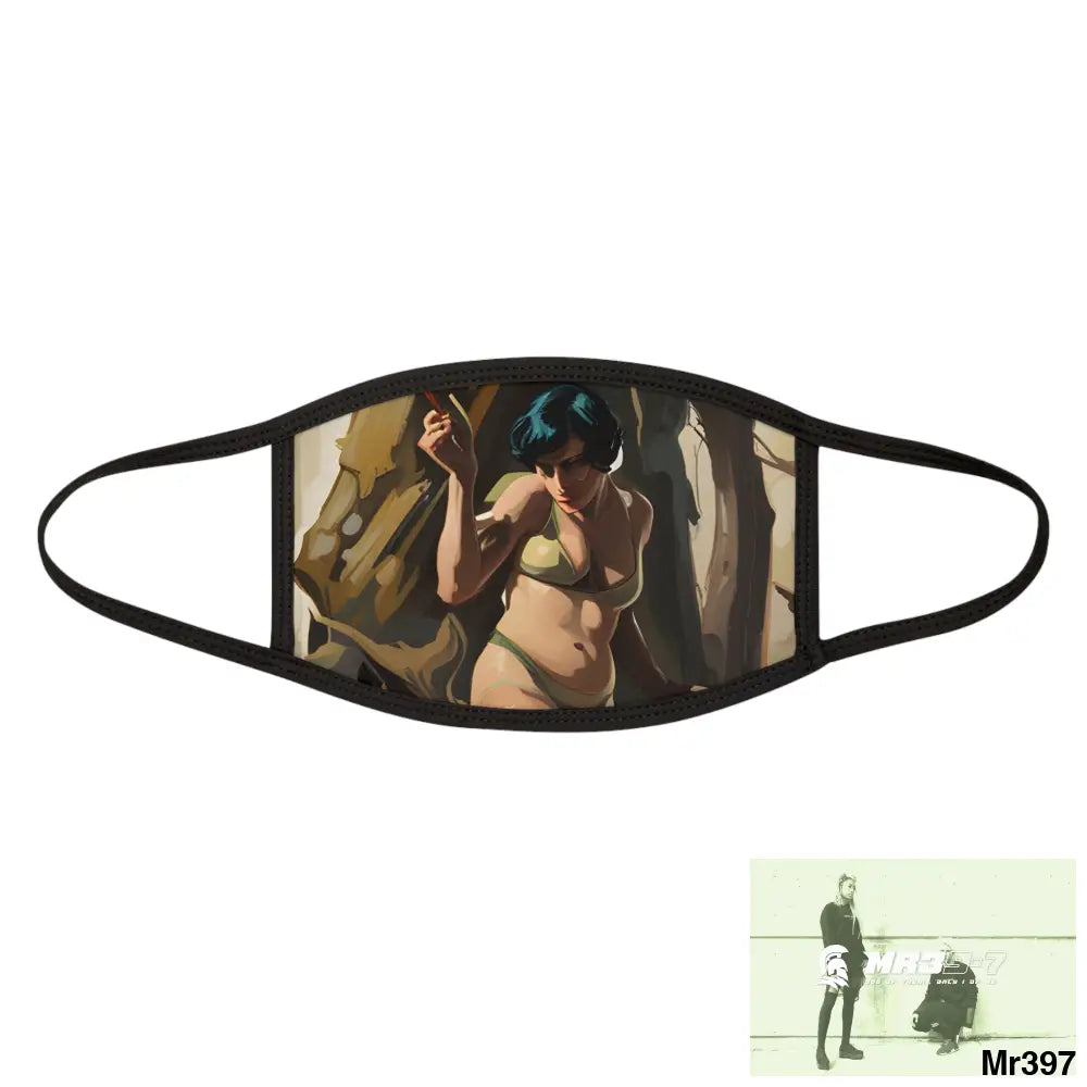 AI Vigilante threat theme Mixed-Fabric Face Mask One size Accessories