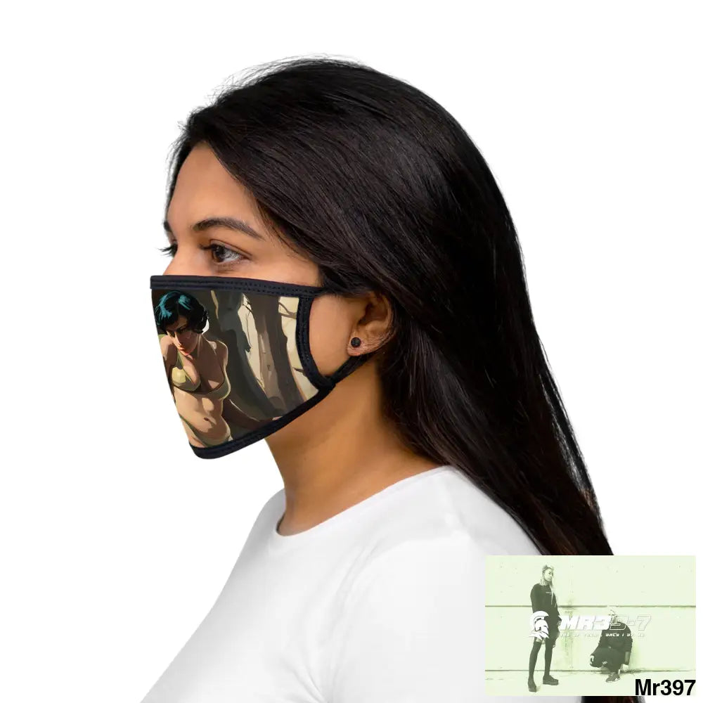 AI Vigilante threat theme Mixed-Fabric Face Mask One size Accessories