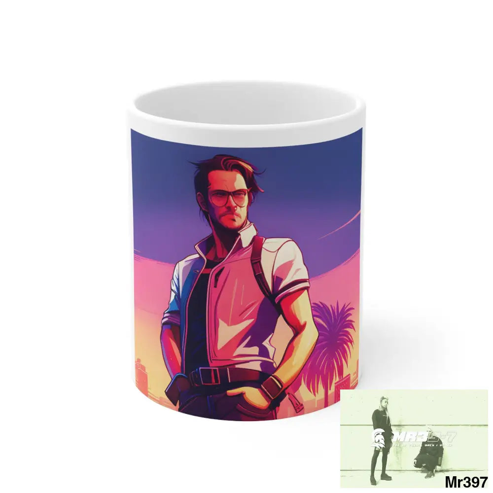 AI Vigilante Vice Ceramic Mug 11oz 11oz Mug