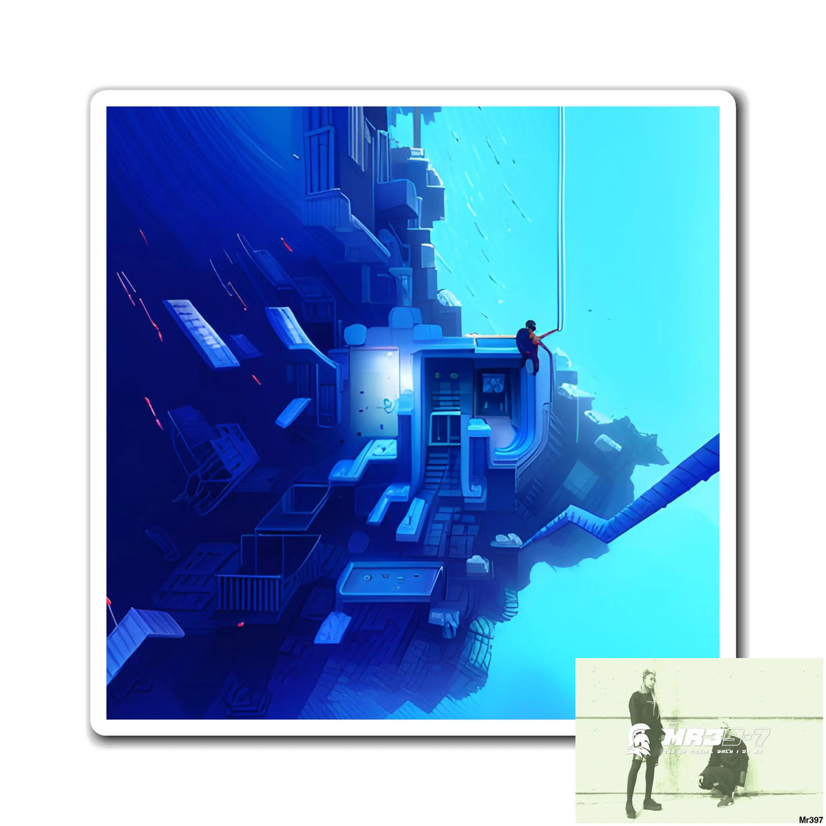 AI Vigilante Vice Scuba theme Dahab Magnet 6’’ × 6’’ Paper products