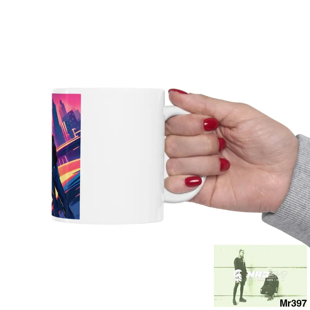 AI Vigilante Vice theme Ceramic Mug 11oz 11oz Mug