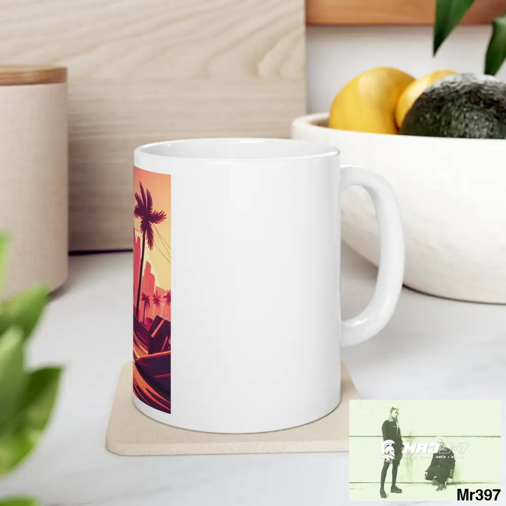 AI Vigilante Vice theme Ceramic Mug 11oz 11oz Mug