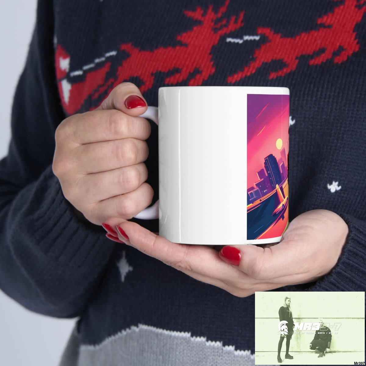 AI Vigilante Vice theme Ceramic Mug 11oz 11oz Mug
