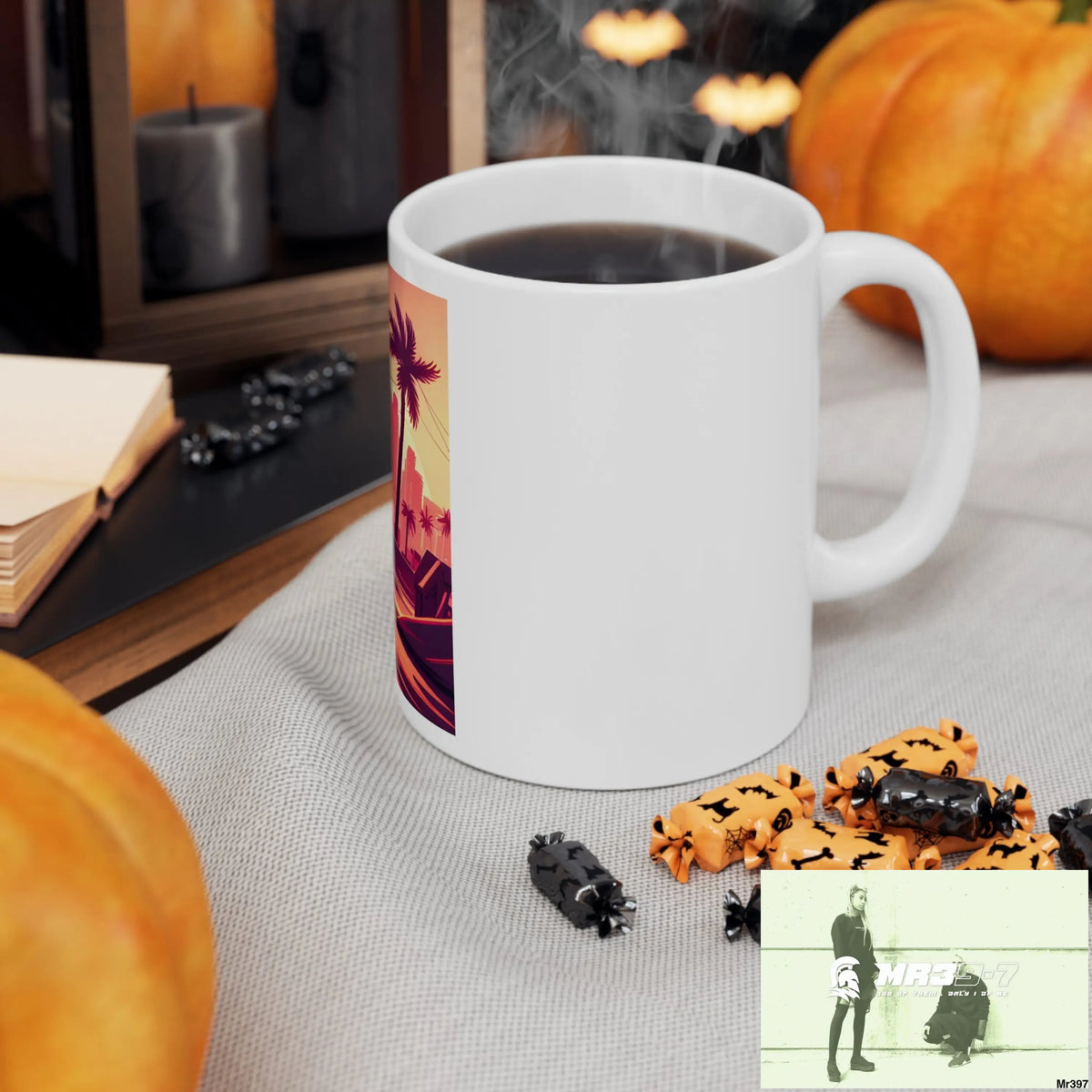 AI Vigilante Vice theme Ceramic Mug 11oz 11oz Mug