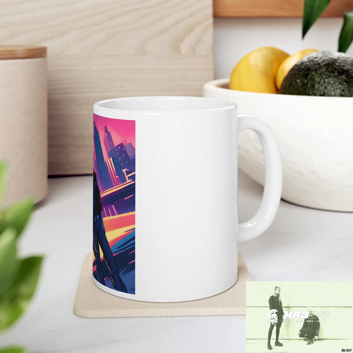 AI Vigilante Vice theme Ceramic Mug 11oz 11oz Mug