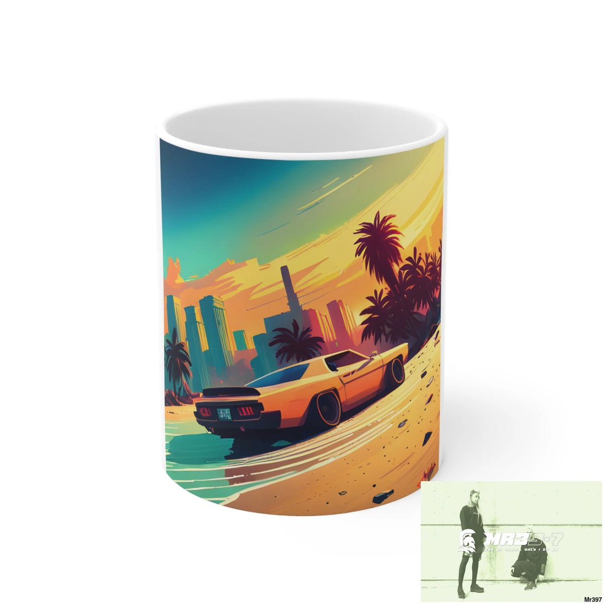 AI Vigilante Vice theme Ceramic Mug 11oz 11oz Mug