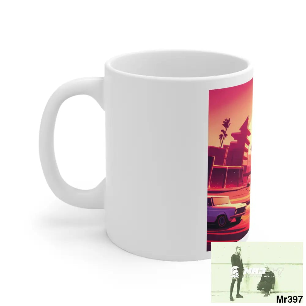 AI Vigilante Vice theme Ceramic Mug 11oz 11oz Mug