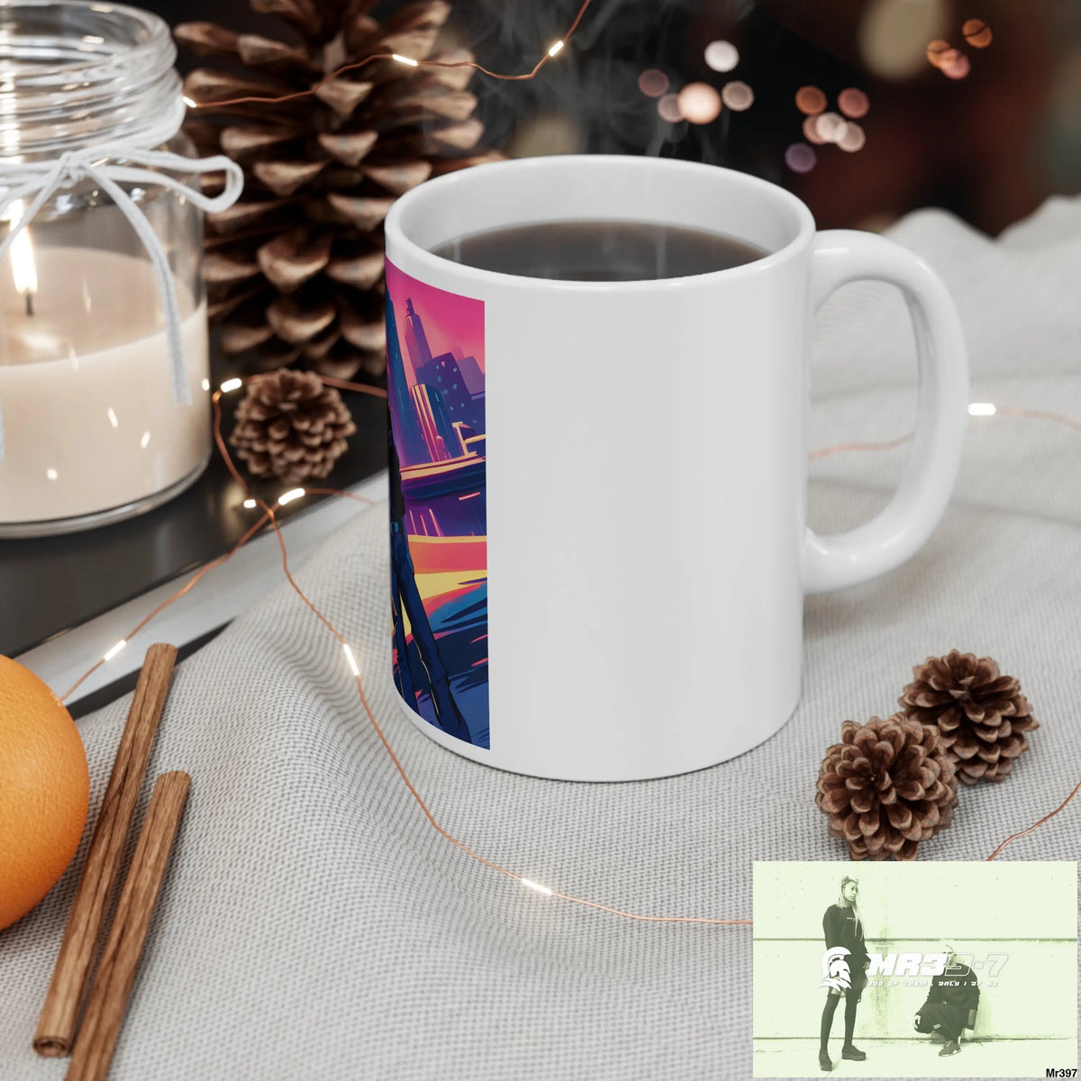 AI Vigilante Vice theme Ceramic Mug 11oz 11oz Mug