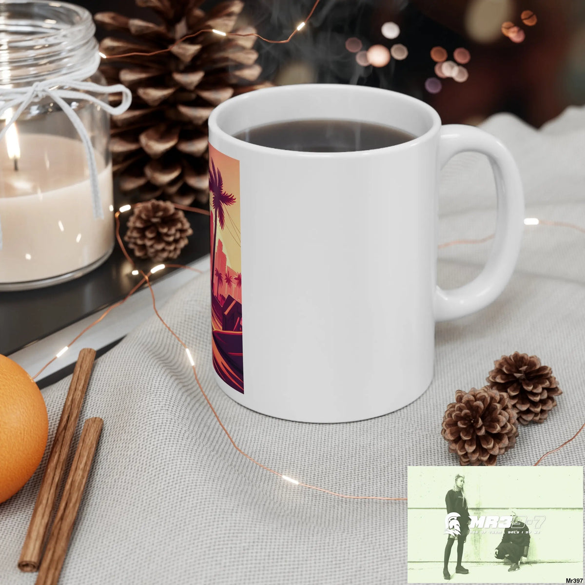 AI Vigilante Vice theme Ceramic Mug 11oz 11oz Mug