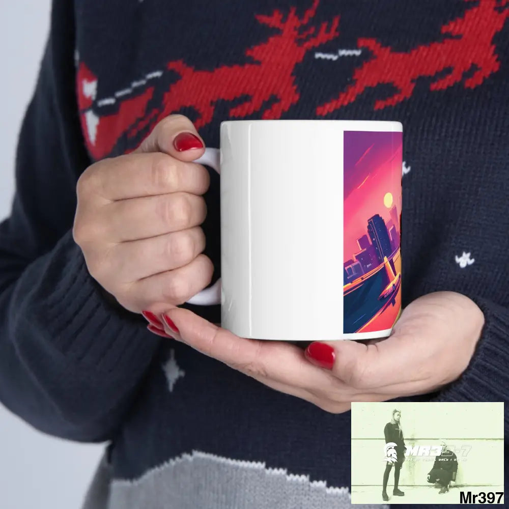 AI Vigilante Vice theme Ceramic Mug 11oz 11oz Mug